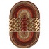 Capel Rugs Americana 2x4 Oval Mocha Area Rugs