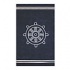 Nejad Rugs Ship Wheel 5 X 8 Navy Area Rugs