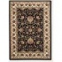 Couristan Izmir 2 X 4 Floral Isfahan Ebony Area Rugs