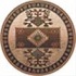 Milliken Ahvas 8 Round Brown Area Rugs