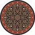 Milliken Halkara 8 Round Ebony Area Rugs