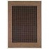 Couristan Recife 6 X 9 Checkered Field Black Cocoa Area Rugs