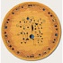 Couristan Metropolis 7 Round Constellation Golden Yellow Area Ru