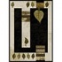 Carpet Art Deco Natural 2 X 6 Vogue/midnight Area Rugs