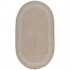 Capel Rugs Basketweave 1x2 Oval Parchment Area Rugs