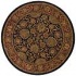 Capel Rugs Kaimuri-agra 9 Round Black Area Rugs