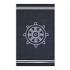 Nejad Rugs Ship Wheel 8 X 11 Navy Area Rugs