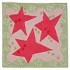 American Cottage Rugs Children 2 X 2 Stars Pink Area Rugs