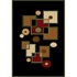 Carpet Art Deco Sunset 4 X 5 Retro/khol Area Rugs