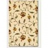Couristan Lotus Garden 5 X 7 Kamala Scroll Ivory Area Rugs