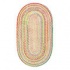 Capel Rugs Cutting Garden 2x3 Oval Buttercup Area Rugs