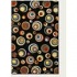 Couristan Soho 4 X 5 Glass Marbles Black Area Rugs