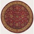 Couristan Royal Imperial 9 Round Polonaise Brick Red Area Rugs
