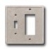 Questech Dorset Switch Plates - Travertine Toggle Gfci Combo Til