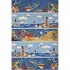 Momeni, Inc. Coastal 6 X 9 Coastal Blue Area Rugs