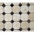 Diamond Tech Glass Marble Series Octagon Mosaic Crema Marfil/emp