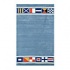 Nejad Rugs Nautical Flags 3 X 6 Light Blue Area Rugs