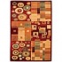 Capel Rugs Festivale - Kaleidescope 4x6 Darkred Area Rugs