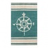 Nejad Rugs Classic Compass 5 X 8 Teal Area Rugs