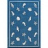 Nejad Rugs Shells & Seahorses 4 X 6 Blue Area Rugs