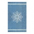 Nejad Rugs Ship Wheel 4 X 6 Light Blue Area Rugs