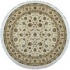 Nejad Rugs Silk  and  Wool 6 Round Tabriz Ivory/beige