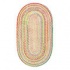 Capel Rugs Cutting Garden 2x4 Oval Buttercup Area Rugs