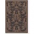Couristan Recife 6 X 9 Garden Cottage Black Cocoa Area Rugs