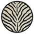 Nejad Rugs African Safari 8 Round Zebra Area Rugs