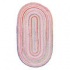 Capel Rugs Cutting Garden 1x2 Oval Tea Rose Area Rugs