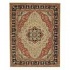 Capel Rugs Burma Silk- Tabriz Medallion 4x5 Linenblack Area Rugs