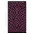 Nejad Rugs African Safari 4 X 6 Zebra Purple/black Area Rugs