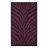 Nejad Rugs African Safari 4 X 6 Zebra Purple/black Area Rugs