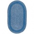 Capel Rugs Basketweave 11x14 Oval China Blue Area Rugs