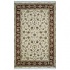 Nejad Rugs Silk  and  Wool 6 X 9 Tabriz Ivory/burgundy