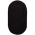 Capel Rugs Woodrun 4x6 Oval Black Satin Area Rugs