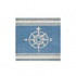 Nejad Rugs Classic Compass 5 Square Light Blue Area Rugs