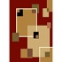Kas Oriental Rugs. Inc. Moda Round 4 Ft Moda Burgundy Boxes Area