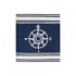 Nejad Rugs Classic Compass 8 Square Navy Area Rugs