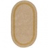 Capel Rugs Basketweave 7x9 Oval Candlelight Area Rugs