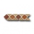 Original Style Large Triangle & Square Tumbled Glass Borders Tan