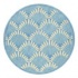 Nejad Rugs Shells Nouveau 5 Round Light Blue Area Rugs