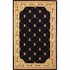 Kas Oriental Rugs. Inc. Jewel 4 X 5 Jewel Black Fleur-de-lis Are