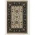 Couristan Jangali 9 X 13 All Over Isfahan Antique Ivory Black Ar