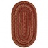 Capel Rugs Homecoming 2x4 Oval Rosewood Area Rugs