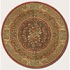 Couristan Pera 8 Round Mohul Bouquet Chocolate Sage Area Rugs