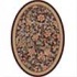 Milliken Delphi 4 X 5 Oval Damask Red Area Rugs