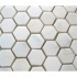 Diamond Tech Glass Marble Series Hexagon Polished Mosaic White S