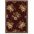Couristan Lotus Garden 5 X 8 Star Lily Burgundy Area Rugs