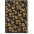 Couristan Jalore 4 X 5 Black Gardenia Midnight Area Rugs
